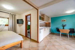 Kuchyň nebo kuchyňský kout v ubytování bergRESORT apartments + 30 fotografií