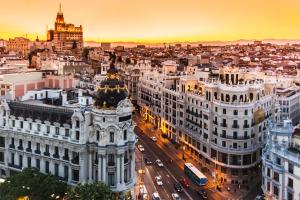 A general view of Madrid or a view of the city taken from a vendégházakat