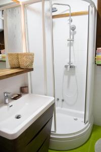 Koupelna v ubytování Apartman Nancy Vlašić + 36 fotografií