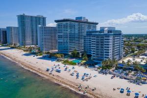 an aerial view of a beach and buildings at Perfect Panorama - #905B in Fort Lauderdale