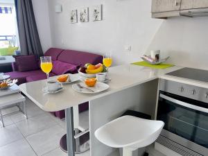 Kuchyňa alebo kuchynka v ubytovaní Apartment mit Traumblick