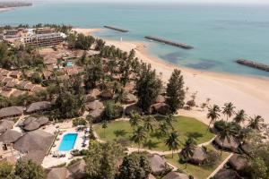 an aerial view of a resort and a beach at Le Saly Hotel & Hotel Club Filaos - All Inclusive in Saly Portudal