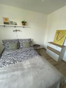 Posteľ alebo postele v izbe v ubytovaní Apartament Wałbrzych