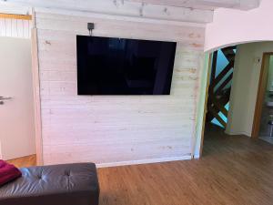 A television and/or entertainment centre at AmdenLodge - Gardens Chalet