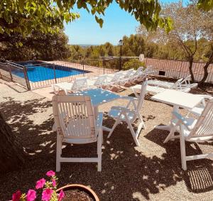 The swimming pool at or close to Masia Rural Les Alsines