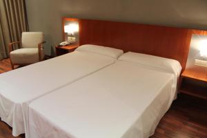 Postel nebo postele na pokoji v ubytování Hotel AG Express Elche