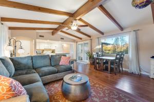 a living room with a couch and a table at Lantern Light Inn - Romantic Getaway in Sedona