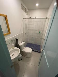 Koupelna v ubytování Casita Azul