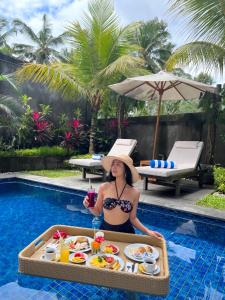 Bazén v ubytování Danakha Villa Ubud nebo v jeho okolí