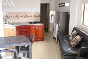 Η κουζίνα ή μικρή κουζίνα στο Apartahotel El Horizonte