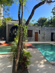 Bazén v ubytování Little Gem Hotel Tulum La Veleta nebo v jeho okolí