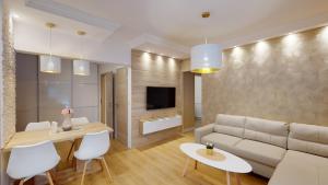 Ein Sitzbereich in der Unterkunft Zagreb4you Apartments