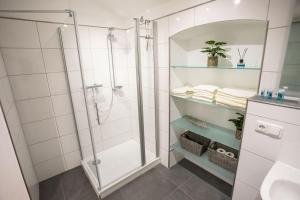 Koupelna v ubytování Frühstückshotel Landgasthof Kramer