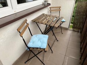 Balkón alebo terasa v ubytovaní Słoneczny apartament