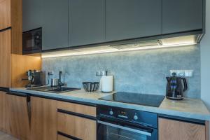 Kuchyňa alebo kuchynka v ubytovaní Apartament Widok