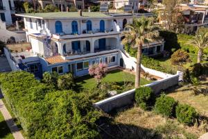 an aerial view of a large white house at Casa Azzurra in Messina