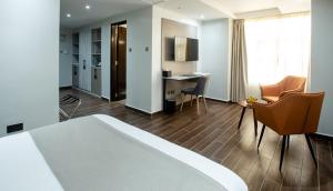 Ruang duduk di Hotel Mokka City