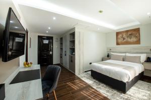 Katil atau katil-katil dalam bilik di Hotel Mokka City