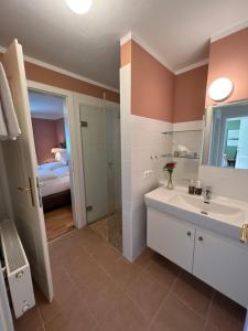 Koupelna v ubytování Landgasthof Hotel Linde