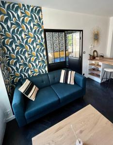 Ruang duduk di Superbe appartement - Cholet Centre