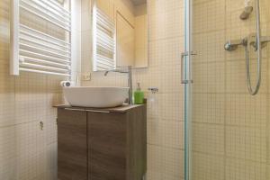 a bathroom with a sink and a shower at [VERONA - CASTEL SAN PIETRO] in Verona +19 photos