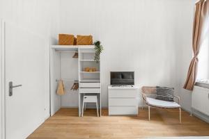 TV a/nebo společenská místnost v ubytování The BoHo Loft VIE