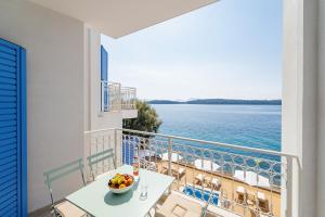 Balkón alebo terasa v ubytovaní Greek Beach House Complex A5
