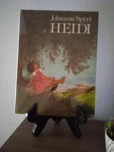 ein Buch, das auf einem Tisch liegt in der Unterkunft La Maison de Heidi in Hazelbourg