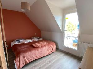 Posteľ alebo postele v izbe v ubytovaní Maison de vacances à Sarzeau à 5 min de la plage à pieds