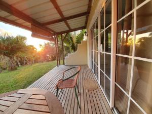 Balkón nebo terasa v ubytování La Cabane D Eté