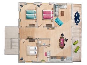 Plán poschodí v ubytovaní Ferienwohnung Schwendle Egg