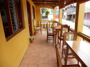 Restoran või mõni muu söögikoht majutusasutuses Cabinas Leyko