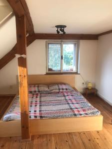 Postel nebo postele na pokoji v ubytování Apartmány Dolní Vítkov