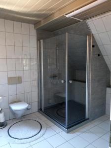Koupelna v ubytování Forsthaus an der Cloef