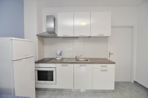Kuchnia lub aneks kuchenny w obiekcie Apartments Marija - Maslenica - first line to the sea