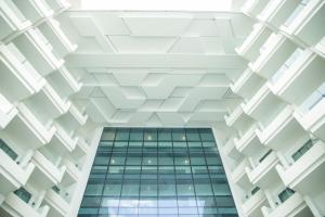 a view of the ceiling of a building at Lime Resort Manila in Manila