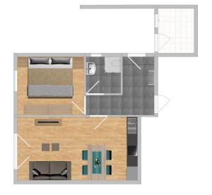 Půdorys ubytování Appartement Bergzeit