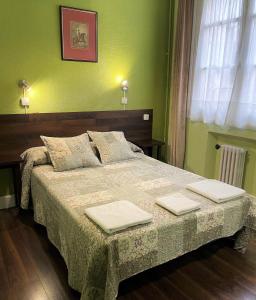 A bed or beds in a room at Hostal San Martin Még 37 kép