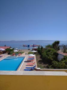 a view of the pool at the beach hotel or nearby at Sofia Beach Apartments in Kavos