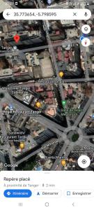 Capture d'écran d'une carte d'une ville dans l'établissement Appart " Haut Standing Marοcain " 120m2 city center, à Tanger