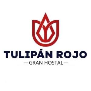 un logo pour un hôpital germanophone dans l'établissement Hostal Tulipán Rojo, à Lambayeque