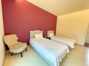 Letto o letti in una camera di 墾丁外婆家