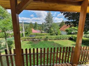 A garden outside Orfűi Kisház