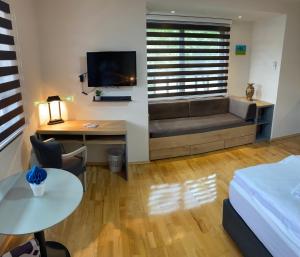Postel nebo postele na pokoji v ubytování Apartment House Mael