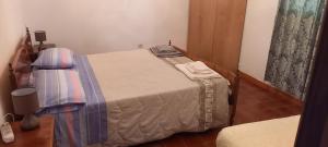 1 dormitorio con 1 cama en una habitación en Casa Nicola, en Rapone