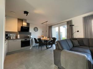 Kuchyň nebo kuchyňský kout v ubytování Ferienbude an den Wehlen