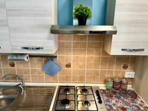 Kuchyň nebo kuchyňský kout v ubytování Casa del Pescatore