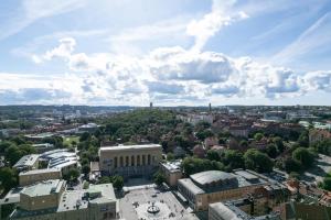 Nespecifikovaný výhled na destinaci Gothenburg nebo výhled na město při pohledu z aparthotelu