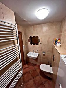 Koupelna v ubytování Apartmán Petra Clinic Javor