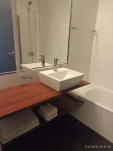 Koupelna v ubytování SaltaApart